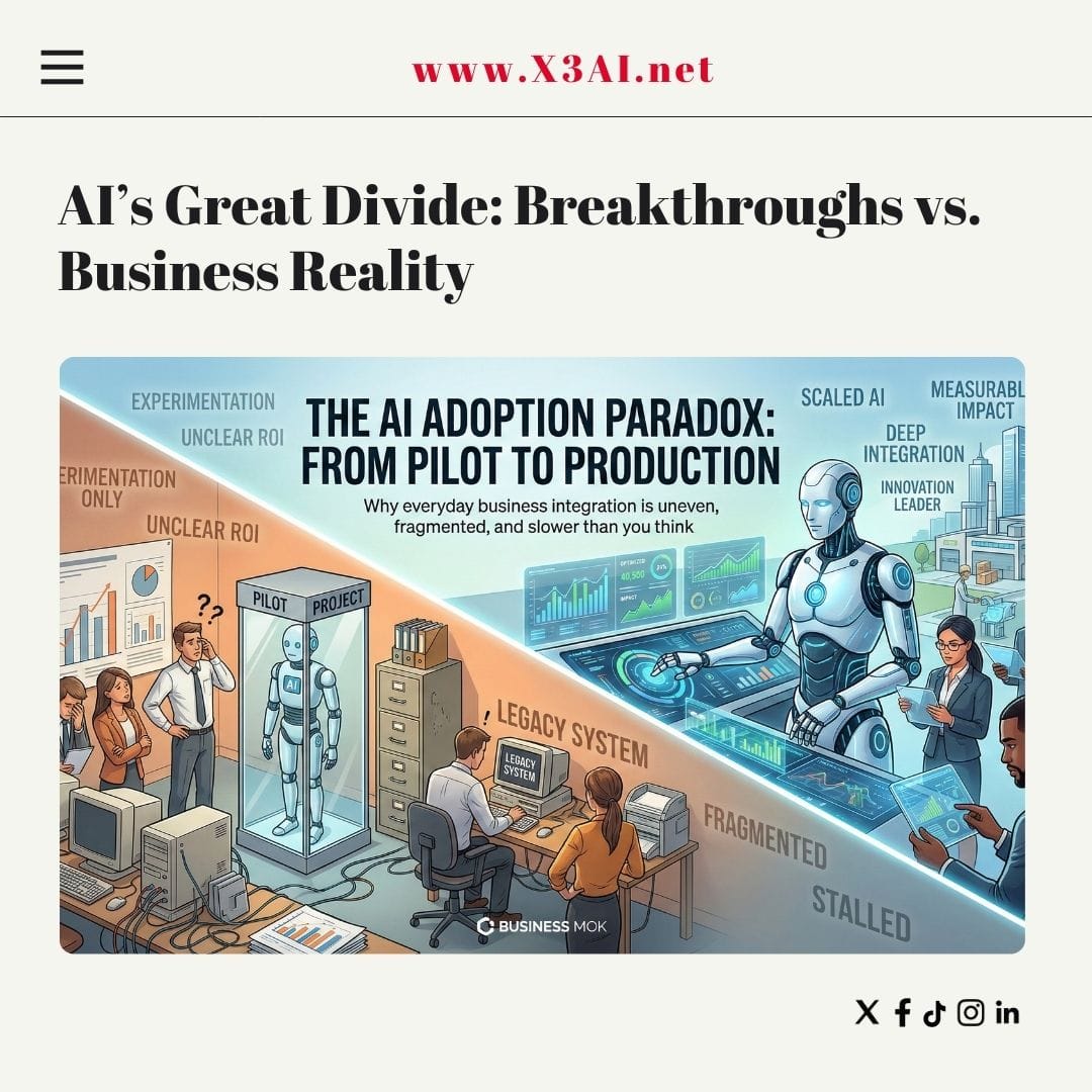 AI’s Great Divide: Why Breakthroughs Race Ahead While Business Reality Crawls